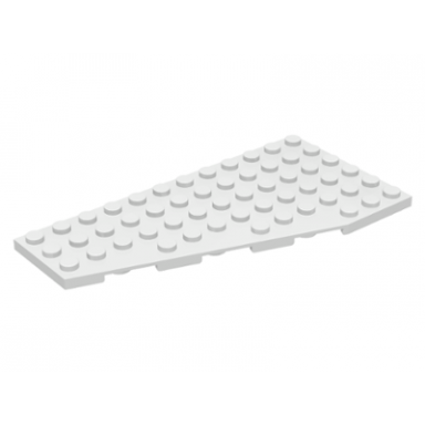 white wedge plate 12 x 6 left