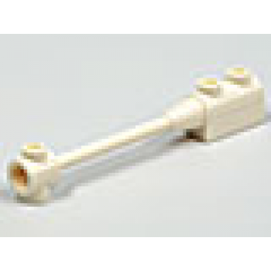 white bar 1 x 8 with brick 1 x 2 curved top end axle holder inside small end