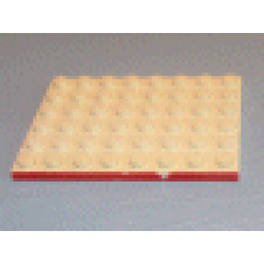 white plate 6 x 8 with red line on 1 long edge pattern