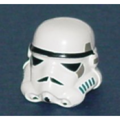 white minifigure headgear helmet sw stormtrooper pattern
