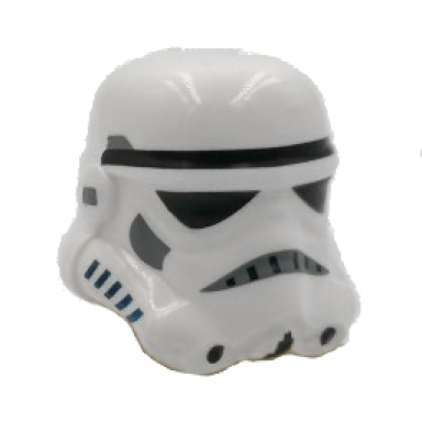 white minifigure headgear helmet sw stormtrooper 2 chin holes pattern