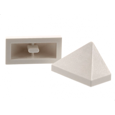 white slope 45 2 x 1 triple with inside bar