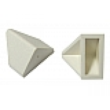 white slope 45 2 x 1 double inverted without bottom tube or bottom stud holder