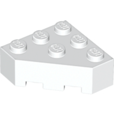 white wedge 3 x 3 facet