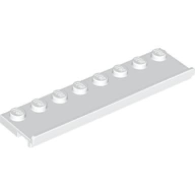 white plate modified 2 x 8 with door rail