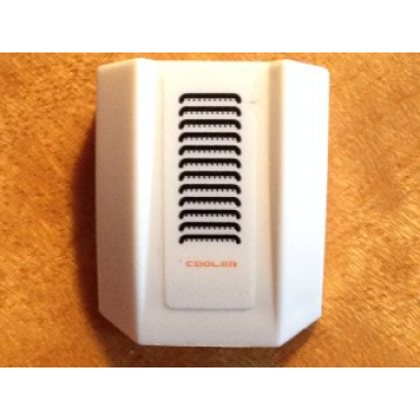 white slope curved 2 x 2 lip with cooler and vent grille pattern sticker - set 7697