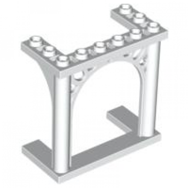 white arch 3 x 6 x 5 ornamented
