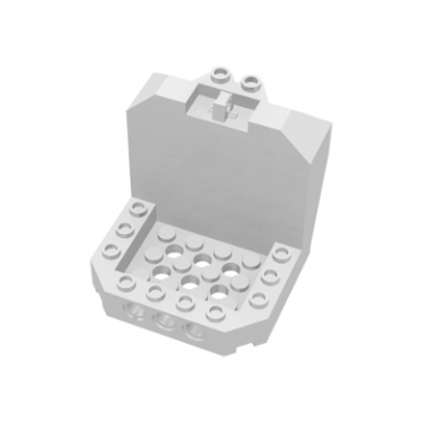 white cockpit 6 x 6 x 5 with hinge