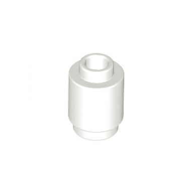 white brick round 1 x 1