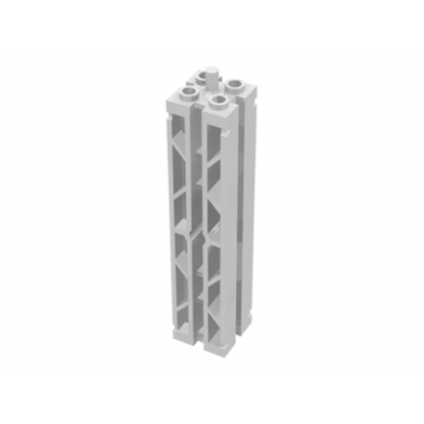 white support 2 x 2 x 8 with channels and top peg lattice on 2 sides