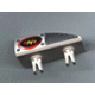 white vehicle fairing 1 x 4 side flaring intake with 2 pins with firefighter pattern left