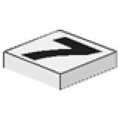 white tile 2 x 2 with black number 7 pattern