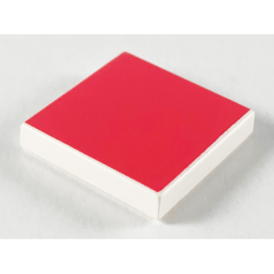 white tile 2 x 2 with dark pink square pattern