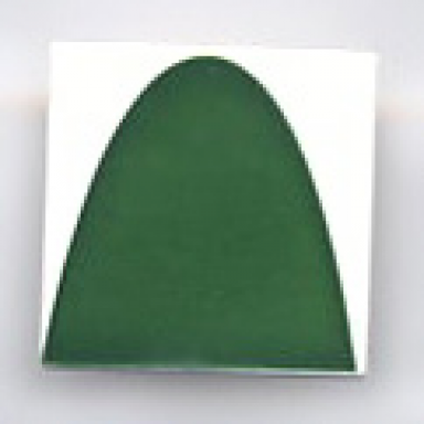 white tile 2 x 2 with dark green solid arch pattern