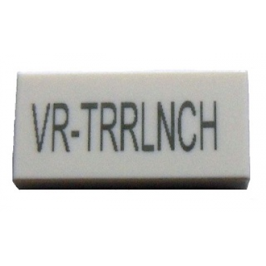 white tile 1 x 2 with vr-xxxxxxx lego city undercover video game code pattern