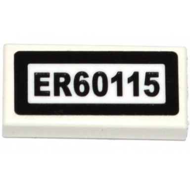 tile 1 x 2 with er60115 pattern sticker - set 60115