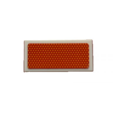 white tile 1 x 2 with rear red reflector pattern sticker - set 42078