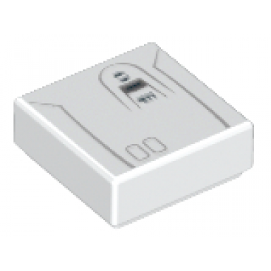 white tile 1 x 1 with sw snowtrooper backpack ep 7 pattern