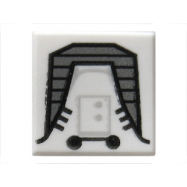 white tile 1 x 1 with sw galactic empire jet pack pattern