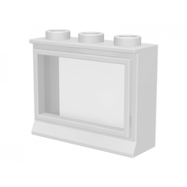 white window 1 x 3 x 2 with fixed glass