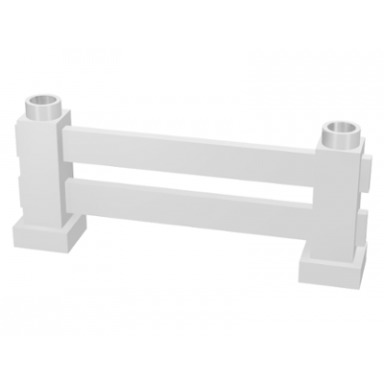 white duplo fence 1 x 6 x 2 farm