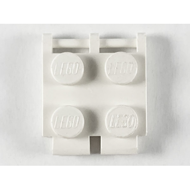 white scala jewelry plate modified 2 x 2 human bracelet segment