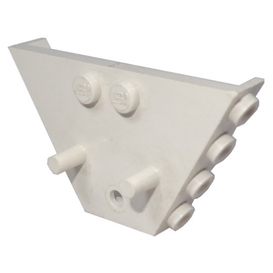 white vehicle tipper end flat with pins