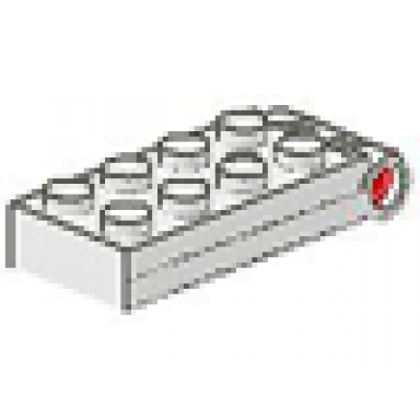 white hinge plate 2 x 4