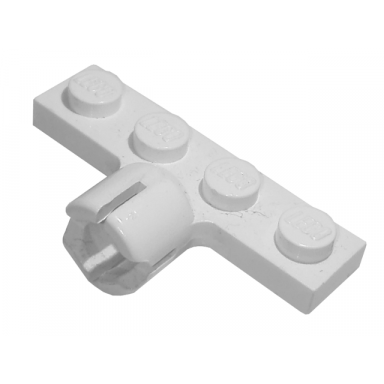 white plate modified 1 x 4 with tow ball socket long 4 slots 8mm socket length