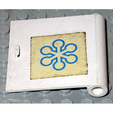 white door 1 x 5 x 4 right with interfrigo snowflake logo pattern sticker - set 147