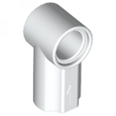 white technic axle and pin connector angled 1