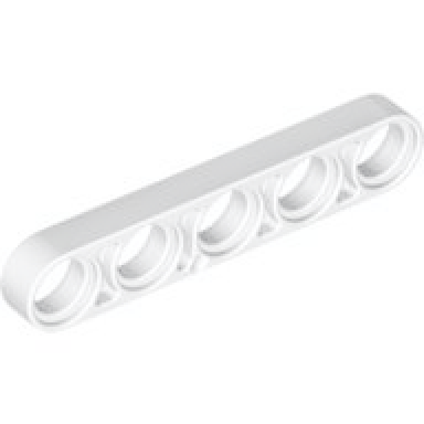 white technic liftarm thin 1 x 5