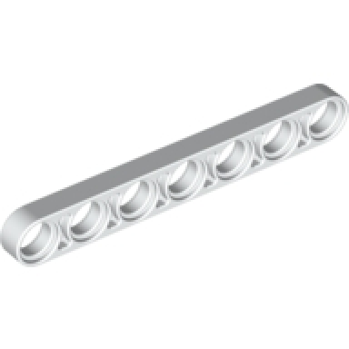 white technic liftarm thin 1 x 7