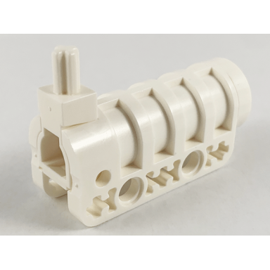 white projectile launcher cannon round bottom with same color tip and same color trigger