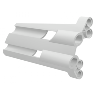 white technic panel fairing 3 large long large holes side a