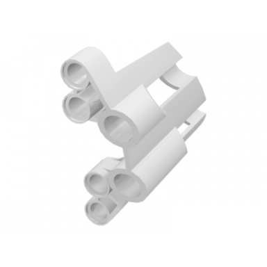 white technic panel fairing 2 large short large holes side b