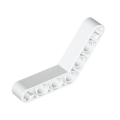 white technic liftarm modified bent thick 1 x 7 4 - 4
