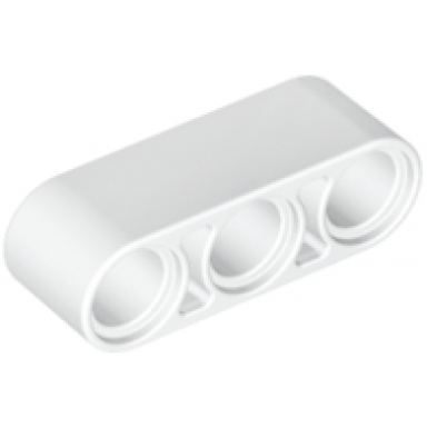 white technic liftarm thick 1 x 3