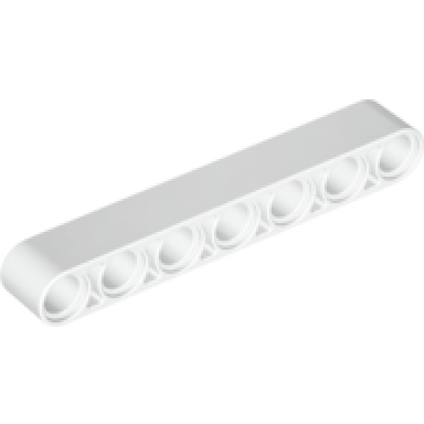 white technic liftarm thick 1 x 7