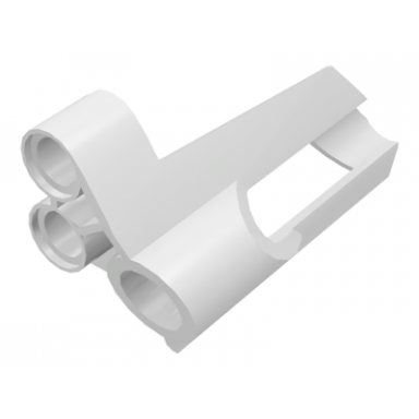 white technic panel fairing 6 small short large hole side b