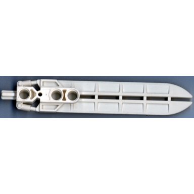 white bionicle weapon sword with hydraulics and 3 pin holes