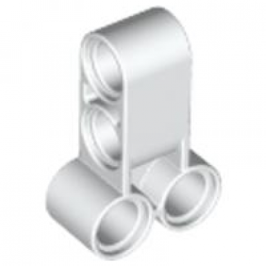 white technic pin connector perpendicular double 3l