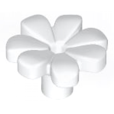white plant flower with bar and small pin hole