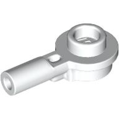 white bar 1l with 1 x 1 round plate with hollow stud
