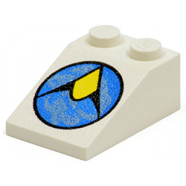 white slope 33 3 x 2 with exploriens logo pattern