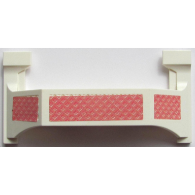 white scala window box 13 x 3 x 5 1 3 with lattice pattern stickers - set 3119
