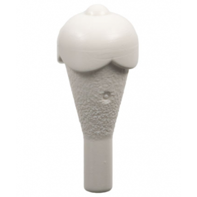 white ice cream cone with ice cream