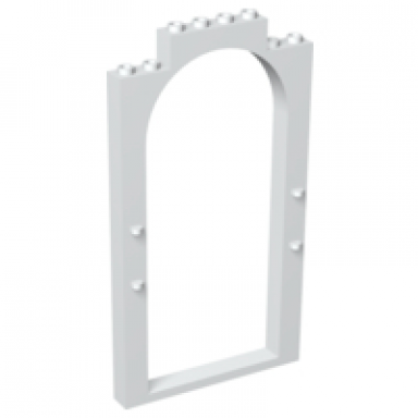 white door frame 1 x 8 x 12 arched