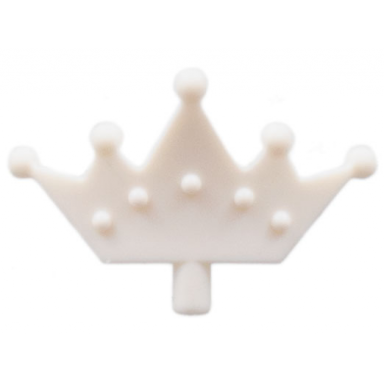white minifigure crown tiara 5 points rounded ends