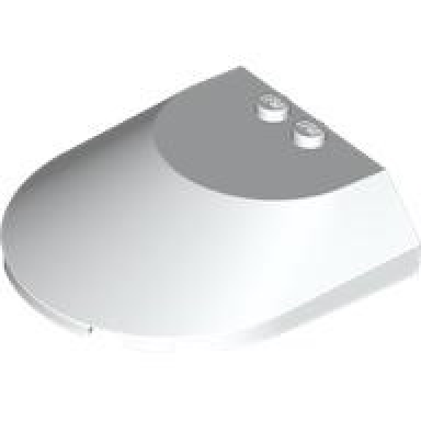 white windscreen 6 x 6 x 1 1 3 curved